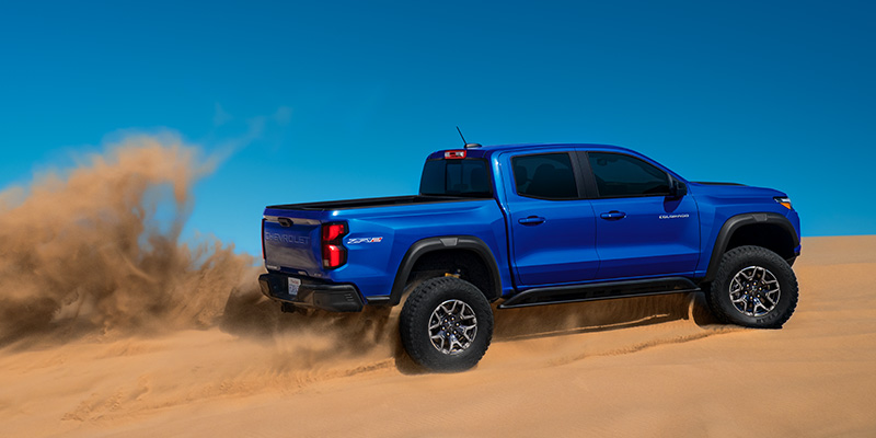A 2025 Chevrolet Colorado tackling sand off roading in Benton, AR