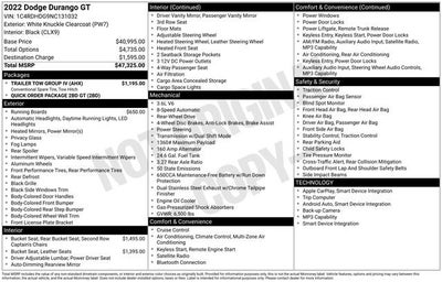 2022 Dodge Durango GT RWD