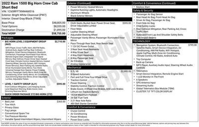 2022 RAM 1500 Big Horn Crew Cab 4x4 5'7" Box