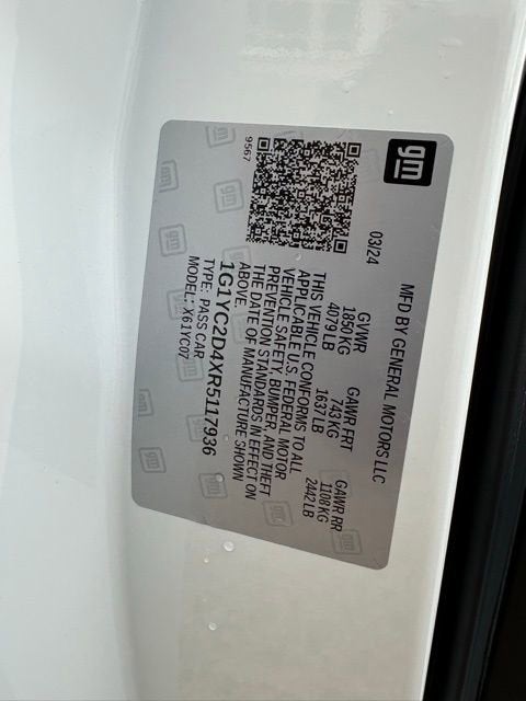 2024 Chevrolet Corvette Stingray 3LT