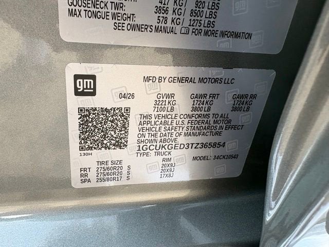 2026 Chevrolet Silverado 1500 LTZ