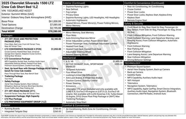 2025 Chevrolet Silverado 1500 LTZ