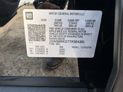 2026 Chevrolet Tahoe RST