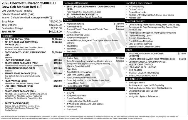 2025 Chevrolet Silverado 2500 HD LT