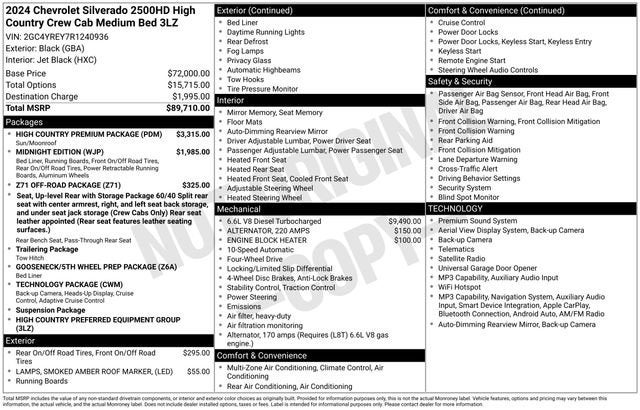 2024 Chevrolet Silverado 2500 HD High Country
