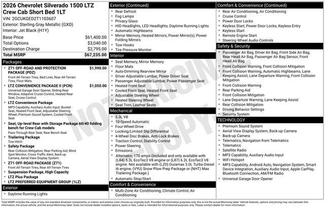 2026 Chevrolet Silverado 1500 LTZ