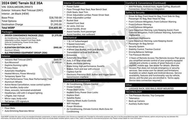 2024 GMC Terrain SLE