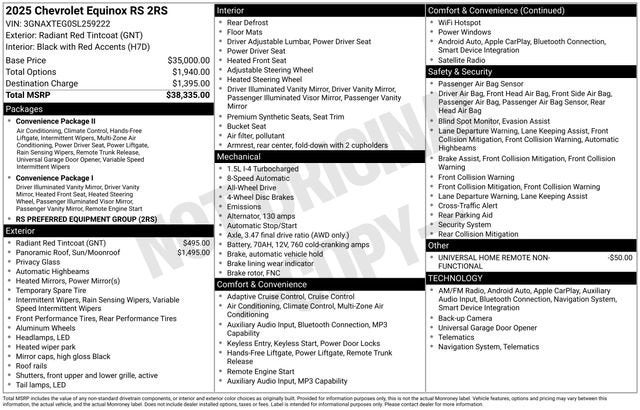 2025 Chevrolet Equinox RS