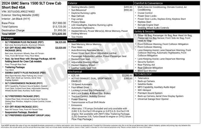 2024 GMC Sierra 1500 SLT