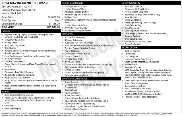 2024 Mazda Mazda CX-90 3.3 Turbo S