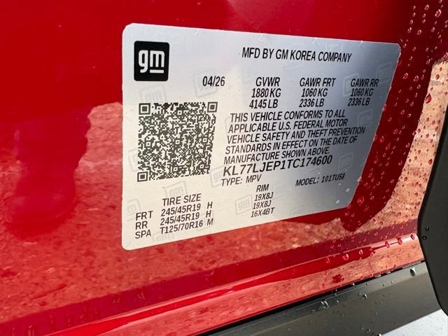 2026 Chevrolet Trax 2RS