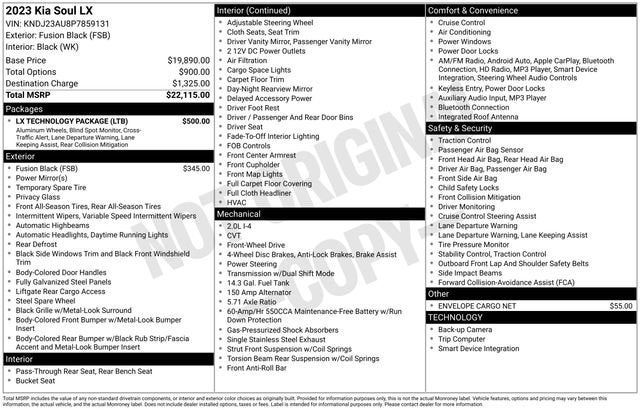 2023 Kia Soul LX
