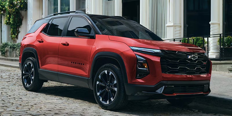 Red Chevrolet SUV parked outside